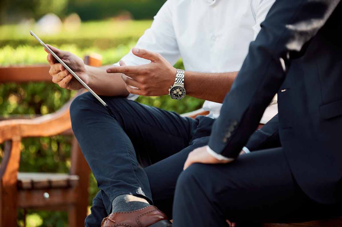 Coaching-Gespräch zwischen zwei Personen
